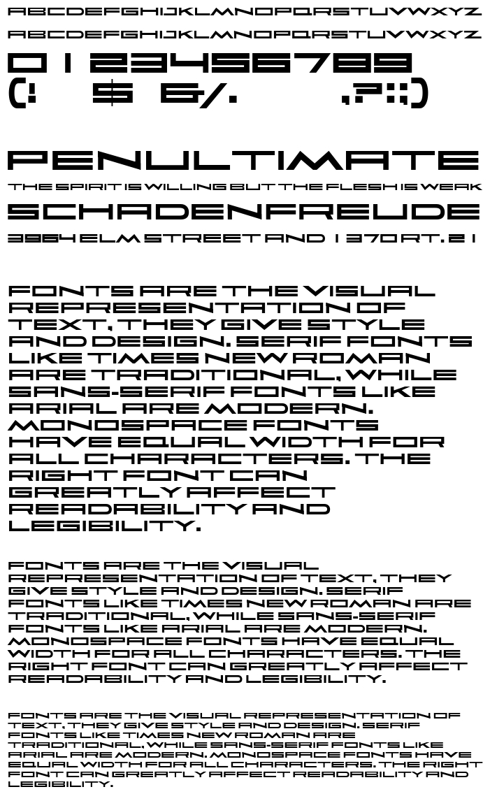 Image descriptive du font